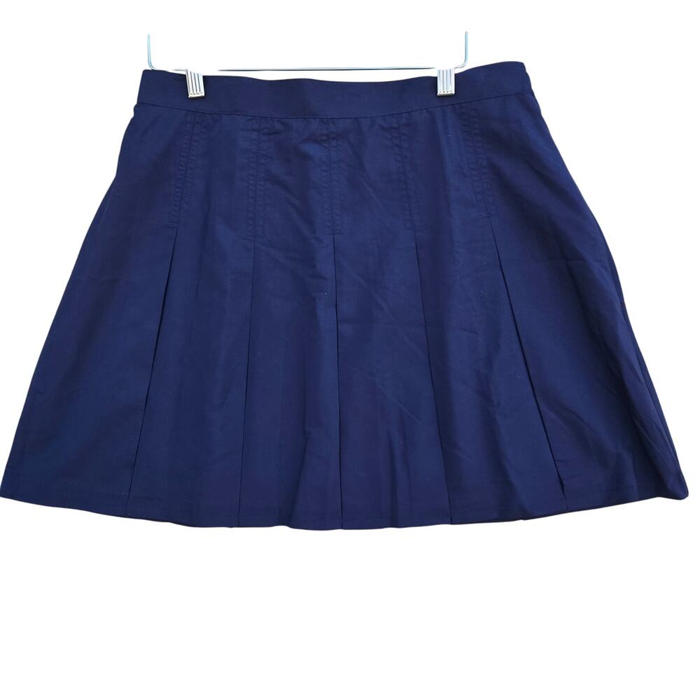 NWT Wilson Womens Classic Athletic Sporty Preppy Navy Pleated Tennis Skirt 14